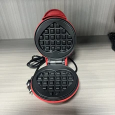완전 자동 미니 와플 비스킷 샌드위치 케이크 베이킹 트레이 가정용 아침식사 전기 다기능 베이킹 팬, 01 미국
