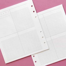 픽펭 디자인속지 6공 위클리 리필속지