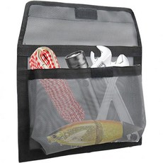 11641630 케이스 낚시 가방 보트용 메쉬 수납 - 접착식 파우치 34.8x24.9x3cm 대용량 보트 오거나이저 베이트·플로트·릴·툴·낚시용품·아웃도어 용품에, 그레이