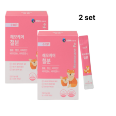 늘 피곤하고 무기력하고 예민할때 어지럽고 자꾸 깜박할땐 맛있고 흡수율 좋은 리포퍼 철분 아이부터 어른까지 헤모케어 철분, 2세트, 30회분