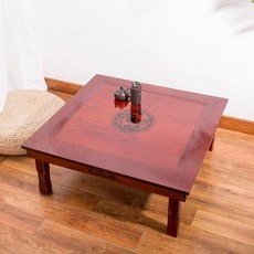 접이식 대형 이동식 제사상 겸용 한식 좌탁 다용도 찻상, 60x60x26cm 사슴과 학