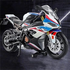 11450429 다이캐스트 미니어처 모형 수집품 바이크 컬렉터 모델 미니모토 시리즈 생일 선물 1/12 S1000RR 합금 컬렉션 White, 화이트