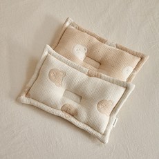 돗투돗 사계절 돗꼼 양면 쟈가드 말랑베개 0~24개월, 아이보리