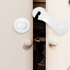 문열림방지 서랍 고정 안전 화이트 잠금장치 문 장치 열림방지, 상세페이지 참조, 1개