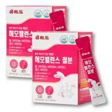 헤모 밸런스 케어 헤모키즈 흡수율 높은 식물성 헤모글로빈 임산부 어린이 여성 철분제 비헴철 엽산, 4세트, 15회분