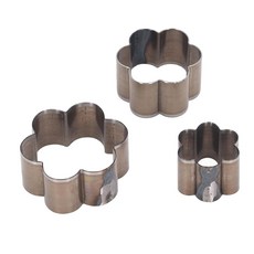 3PCS 가죽 다이 커터 합금 스틸 절개 1 2인치 6인치 절단 수제 DIY 공예용 꽃 모양 몰드 펀칭 세트 도구, 3PCS 가죽 다이 커터 합금 스틸 절개 1.2인치 1