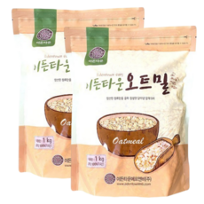 이든타운 오트밀 압착귀리, 1kg, 2개