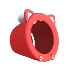 Dustproof Housing Silicone Protector Covercompatible withAlarmo Clock Scratchproof Shell Clock Kitt, Red, 1세트