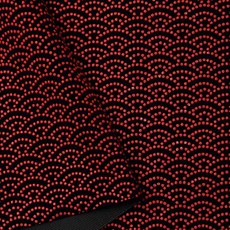 일본 끈 釦 무역 (Nippon Chuko) NBK 표시 전 조합 가죽 스웨이드 가죽 원단 너비 92cm × 1m 절매 컷 아오미 물결무늬 빨강 KP4080-2D-1M 수예 핸드메