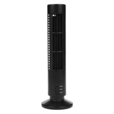 진동 타워 팬 휴대용 에어 쿨러 수직 블레이드리스 팬 USB 데스크탑 에어컨 팬 미니 쿨링 타워 팬 사무실 침실 거실용 스탠딩 데스크 팬 (블랙), 01Black