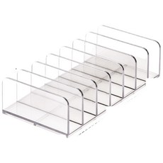 化妝品分格收納盒 眼影盤收納架 彩妝收納架 透明眼影盤置物架 桌上收納 粉餅 腮紅, 透明, 1個
