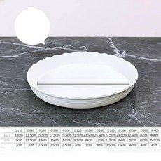 원형 화분받침대 이동식 대형 홈가드닝 바퀴달린 식물용, 1개, 두꺼운 화이트 300 내경 26cm