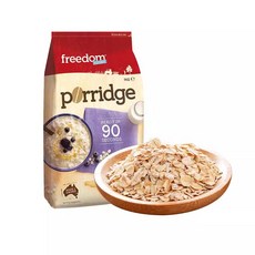 호주 수입 즉석 오트밀 (무설탕 끓일 필요 없음 빠른 아침 식사/시리얼), 1 백  1000g 오트밀, 가방