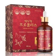 남도향프로폴리스100ml 대용량 수용성 원액 높은 흡수율 실현 플라보노이드 25% 강화, 1개, 100ml