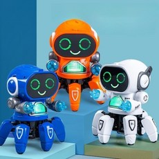 NEW 춤추는 오징어로봇 장난감 조명 효과음 댄스 춤 댄스 놀이, 블루