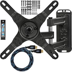 TV 모니터 벽 마운트 13-43x2.54cm TV용 최대 VESA 200x200mm 최대 18.1kg(40파운드)