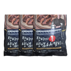 장사의신 수제 양념 양념LA갈비, 3개, 500g