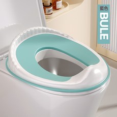 兒童馬桶坐便圈小孩坐便器馬桶圈男女寶寶通用防濺廁所便攜居家用, 藍色:1個