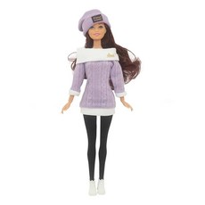 콩순이 어부바 콩콩이 옹알이 똘똘이 리본돌 베렝구어 인형, Doll with Clothes, Purple