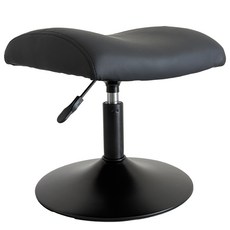 누베 높이조절 스툴 발받침대, 오닉스블랙