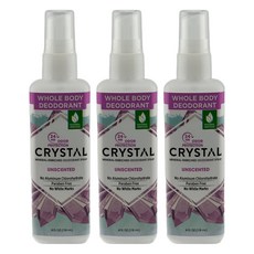 크리스탈 바디 데오드란트 스프레이, 118ml, 3개
