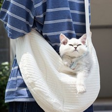 고양이케이지 외출용 고양이 강아지 산책 가방 숄더백 크로스백, 없음