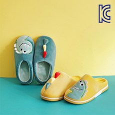 웅이몰 KC인증 보온쿠션 미끄럼방지 안전한 DINO 키즈슬리퍼