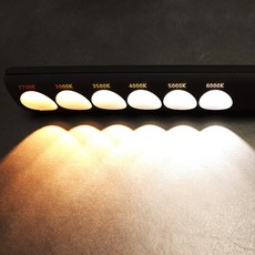 포커스 LED 포터블 CCT 4W 컬러바 4W 플리커프리 조명색상체크 인테리어상담 색온도확인 휴대용 C타입충전, 1개