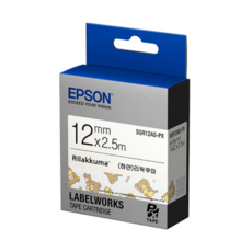 엡손 리락쿠마 라벨카트리지 SGR12AS, 화이트, 2개