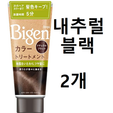 호유 비겐 컬러 트리트먼트 내추럴 블랙 180g 2개, 내추럴블랙