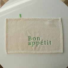 小南法質感吸水擦手巾 毛巾 抹布, 1個, Bon appetit 白色