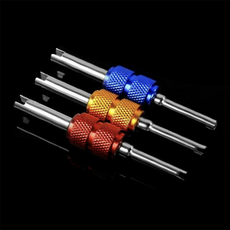 자동차 자동 AC 에어컨 밸브 코어 리무버 도구 렌치, 밸브렌치레드, 1개