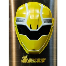 參號倉庫 魔進戰隊煌輝者黃色兒童變身面具 萬聖節角色扮演道具, 1個