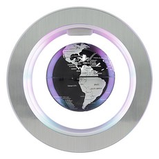 磁懸浮地球儀 LED燈光 創意禮品 桌面裝飾 學習教具, 黑色