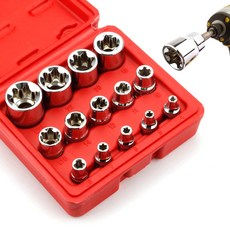 14P E형 별소켓세트 자동차 정비 수공구 소켓렌치 툴세트, 1개