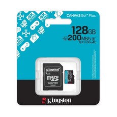 Kingston CANVAS Go! Plus MicroSDXC 記憶卡 4K Ultra HD U3 V30, 1個, 128G