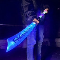LED聲光玩具 伸縮關刀 光劍 兒童玩具, 1個, 二合一激光偃月刀(發光色隨機),宅配出無限制數量