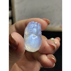 斯里蘭卡月光石雕刻貔貅擺件 晶瑩光澤 約18x10x8毫米, 18*10*8,B9