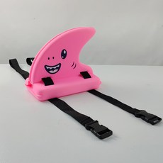 跨境電商EVA兒童游泳訓練自由泳練習鯊魚鰭背浮打水板浮水板, 1個, 粉紅色魚鰭:1個