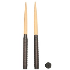 XIANJINGZC 适用太鼓의 달인용 마이바치 북 꿀벌 드럼 스틱 발 아이코 입문 타타콘 가벼운 38cm 타이코 달인 나무 경량 블랙, 1개, 상세페이지 참조