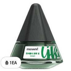 모나미 만년필 병잉크, 39 한여름의 초록 잎(Green), 1개