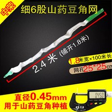 種瓜豆角弔瓜絲瓜苦瓜黃瓜百香果專用網植物爬藤網種植網攀爬農用TJBZ, 1.8*100細6股【孔25豆角】, 1個