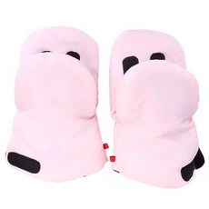 유모차 방한장갑 겨울용 보온 핸드워머 손잡이커버, 1개, 핑크
