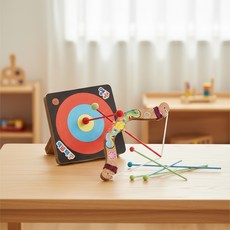 한이용품1 어린이 활쏘기 과녁판 세트 놀이 공예재료, 1개, 혼합