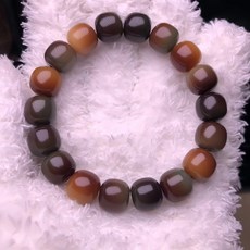 昱晶閣 天然菩提根手珠 高拋光漸變菩提根單圈手串 菩提子佛珠手鍊 男女款