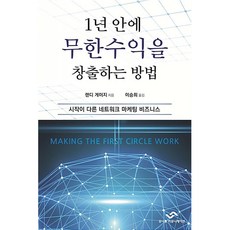 1년 안에 무한수익을 창출하는 방법:시작이 다른 네트워크 마케팅 비즈니스, 유니크커뮤니케이션, 랜디 게이지 저/이승희 역