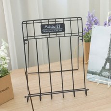 철제 이젤 사진거치대 팜플렛꽂이 홍보물거치대, 아이보리