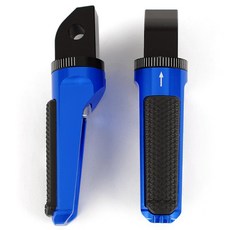 Triumph Bonneville Thruxton 뒷좌석 스크램블러 발판 스피드 1200 T100 T120 스트리트 승객 675 데이토나 트리플 1200XC, [02] 파란, 1개