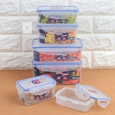 토탈셀링 굿앤굿 투명 밀폐용기 소형 반찬용기, 0.3L