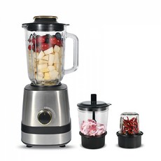 오스틱니 2026 NEW 초특가 3in1 전기 믹서기 주서기 도매 가정용 푸드 프로세서 대용량 고속 블렌더 분쇄기 고기 분쇄기, HG-B02(한국어), 베이지 화이트